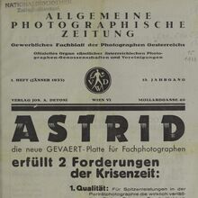 <cite>Allgemeine Photographische Zeitung</cite>, January 1933