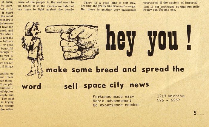 Detail from page 5, with  and  Bold. The typewriter face seen below is in a  style. Lukas Krakora’s digital  comes close.