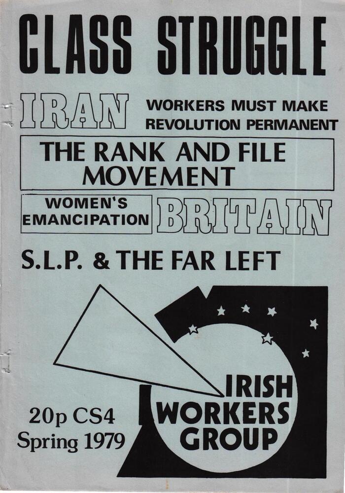 The Spring 1979 issue. The outlined version of  is paired with  75 and  Bold, with the date and price set in  Medium.