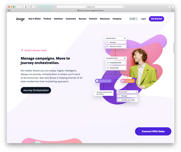 Braze website 2