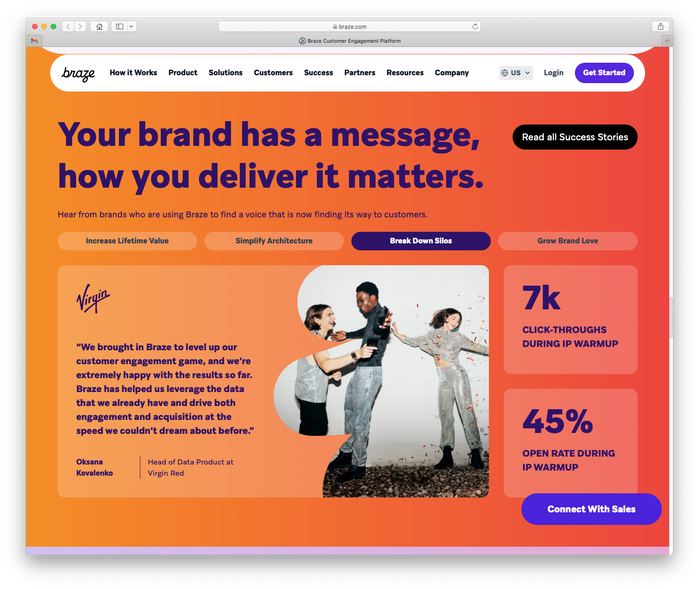 Braze website 3