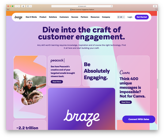 Braze website 4