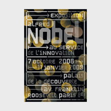 <cite>Alfred Nobel – Au service de l’innovation</cite> exhibition poster
