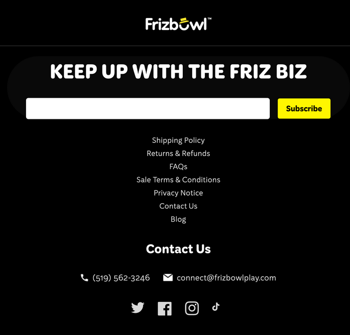 Frizbowl website 9