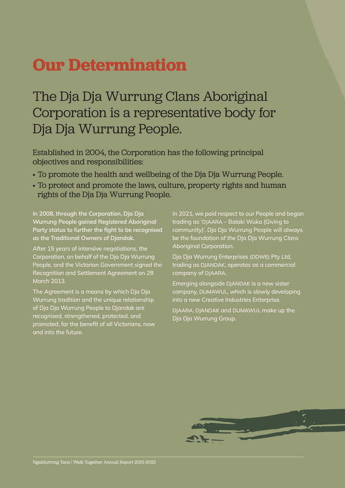 Page from an annual report