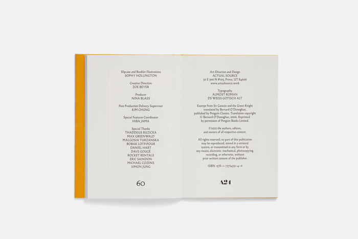 The Green Knight by David Lowery, Collector’s Edition 9