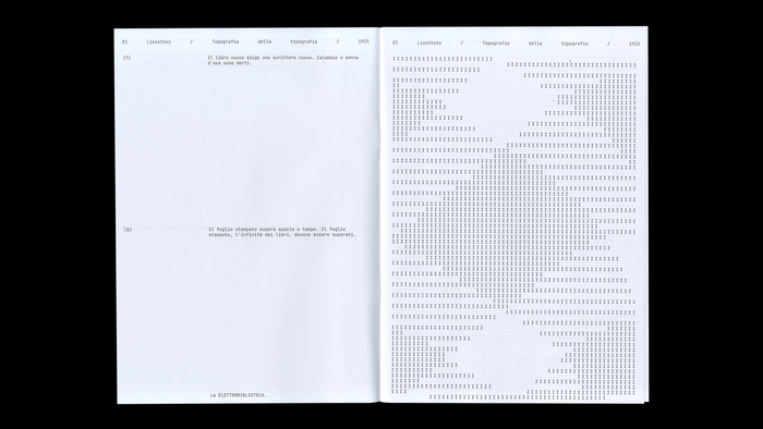 “Topography of Typography” / “Typographical Facts” by El Lissitzky, ISIA Urbino student project 4