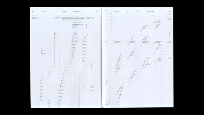“Topography of Typography” / “Typographical Facts” by El Lissitzky, ISIA Urbino student project 6