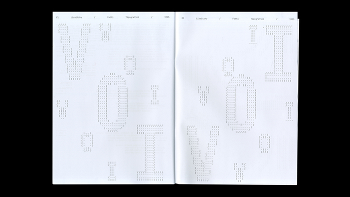 “Topography of Typography” / “Typographical Facts” by El Lissitzky, ISIA Urbino student project 8