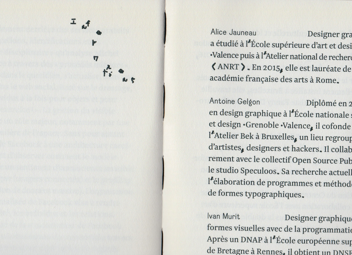 Michaux's punctuation used together with Newzald.