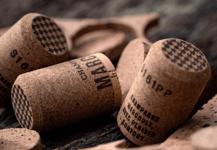 Love is in the details: even the corks were carefully designed.