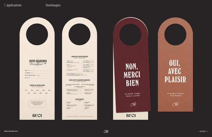 Buci Hôtel Paris branding 6