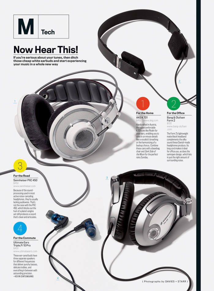 GQ magazine, Manual section (c. 2005–2009) 3