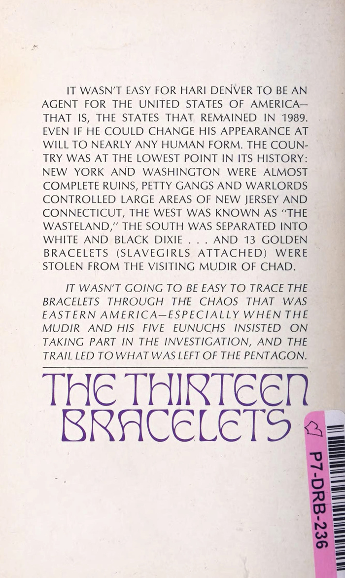 The synopsis on the back cover is set in all-caps .
