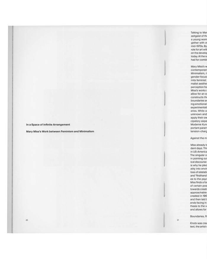 Mary Miss – Knots catalog 7