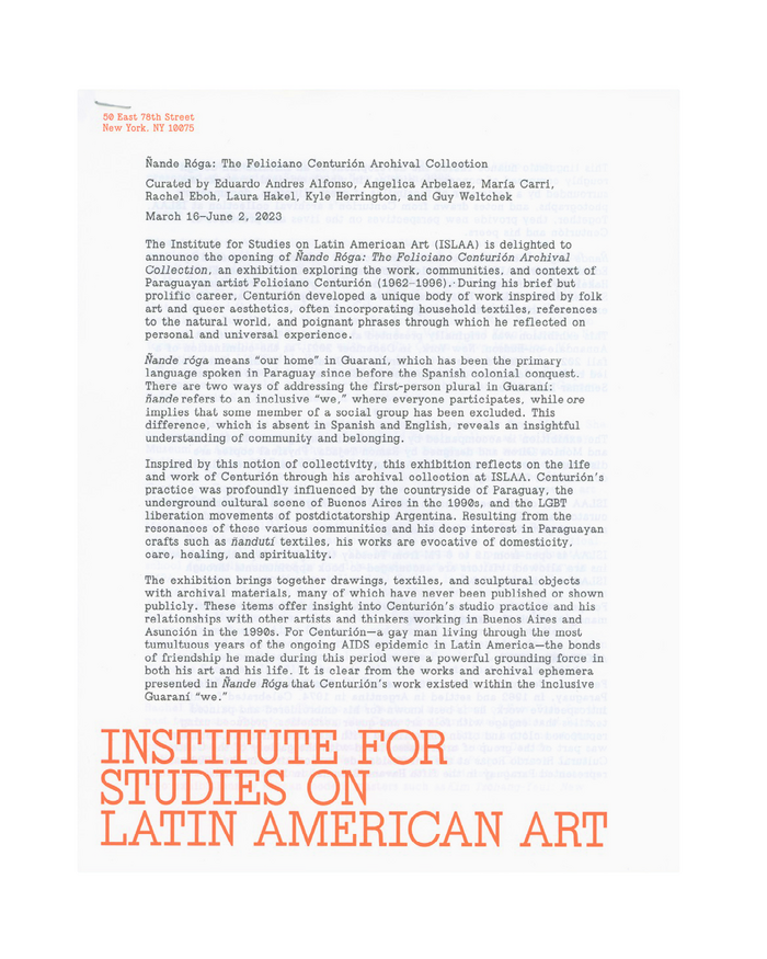 Institute for Studies on Latin American Art (ISLAA) 5