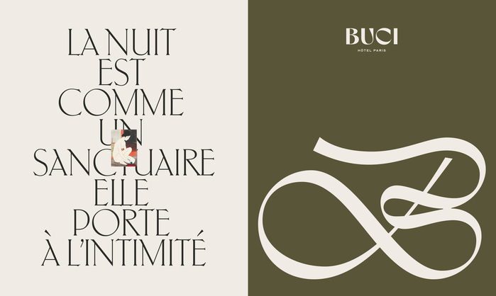 Buci Hôtel Paris branding 4