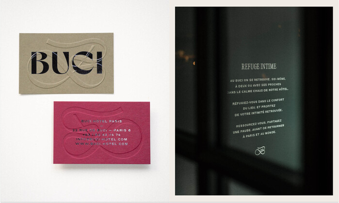 Buci Hôtel Paris branding 5