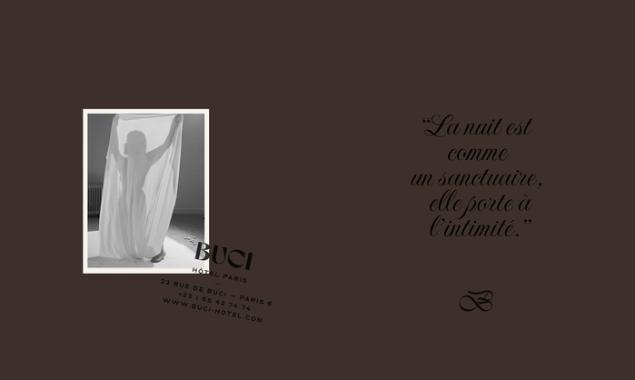 Buci Hôtel Paris branding 9