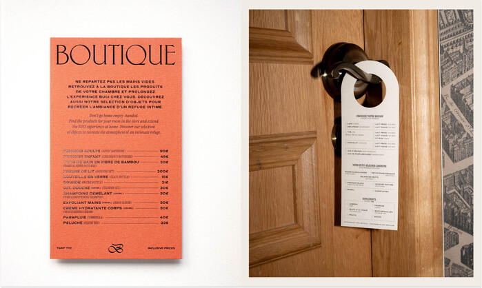 Buci Hôtel Paris branding 11