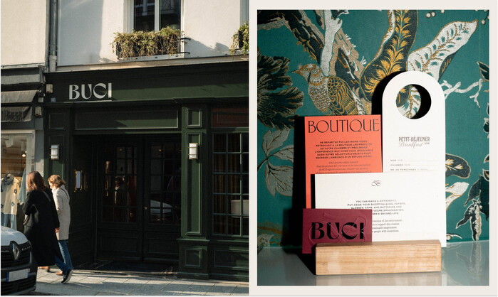Buci Hôtel Paris branding 16