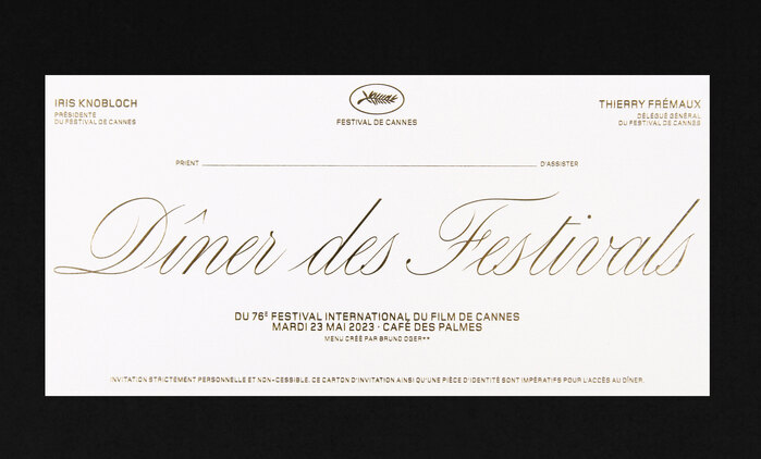 Festival de Cannes 2023 invitation 6