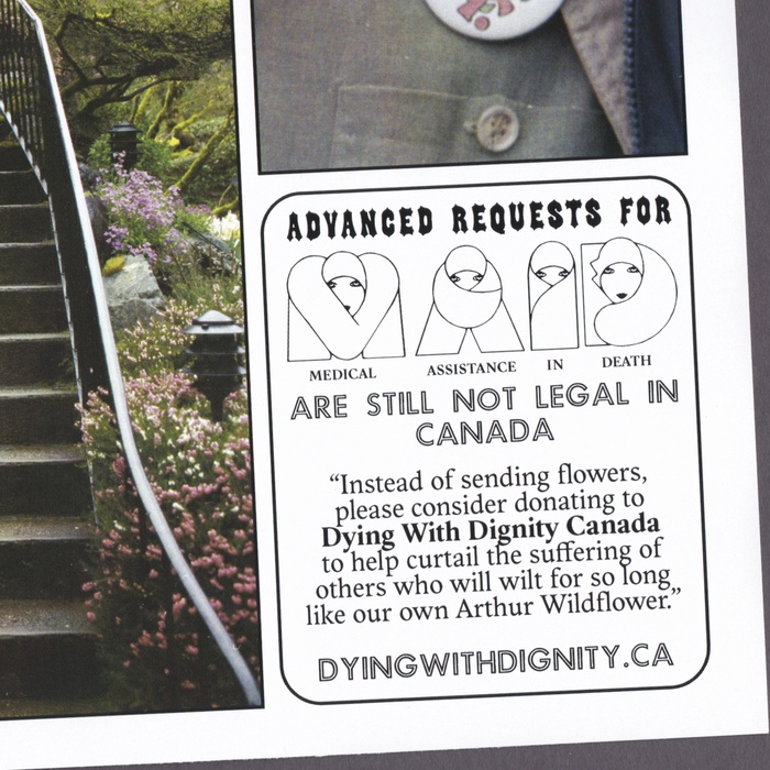 Insert featuring MAiD “advert” set in Via Face Don, with additional text in Tuscan Italian, Futura Licht and Adelphe