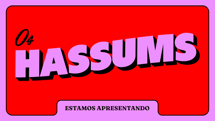 Os Hassums TV series logo and title cards 9