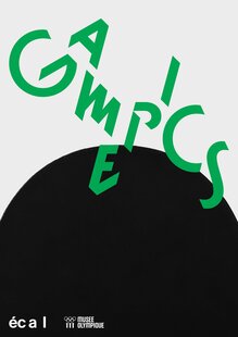 <cite>Gamepics</cite> – ECAL × Olympic Museum exhibition poster