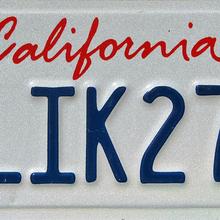 California license plate (script, 1993–)