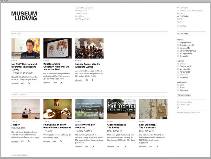 Museum Ludwig website 4