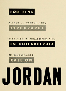 Alfred J. Jordan, Inc. ad