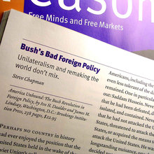 <cite>Reason</cite> Magazine, Dec. 2001 – Aug. 03