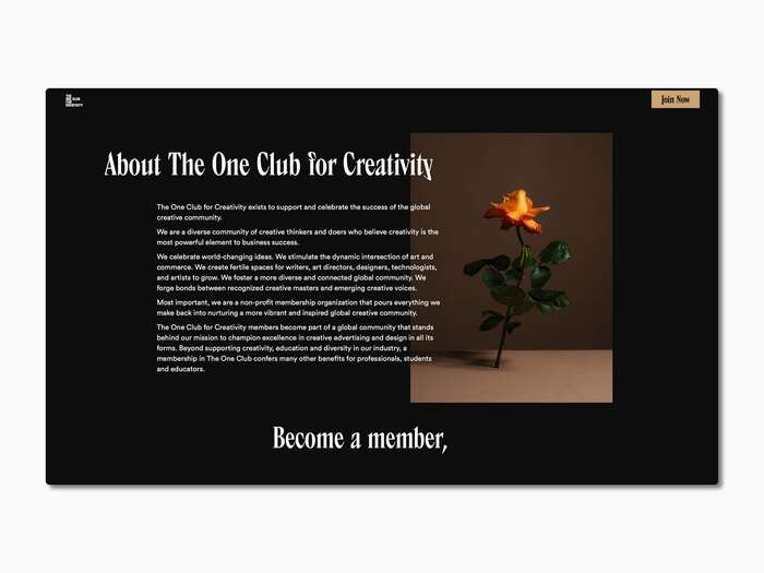 The One Club for Creativity membership page 6