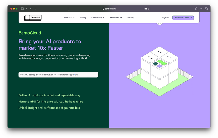 BentoML website 5