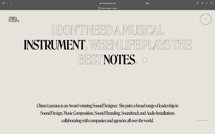 Chiara Luzzana website 4