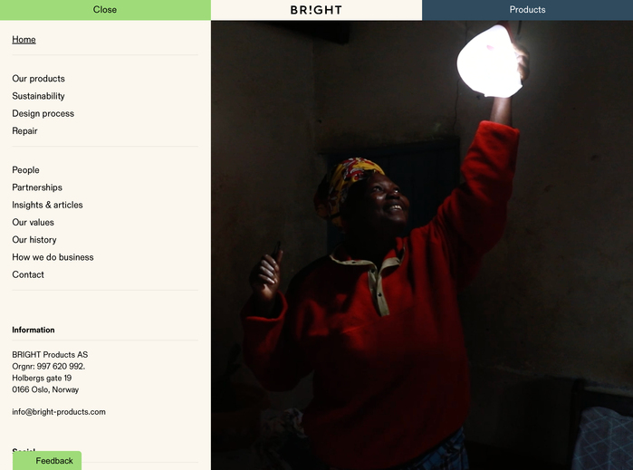 Bright Products website 6