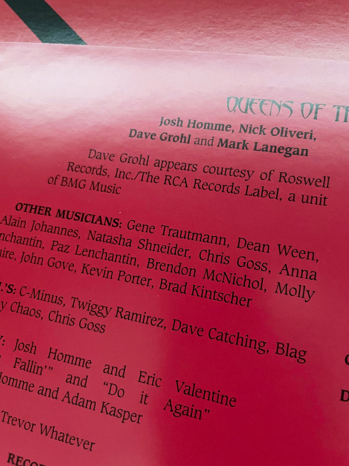 Inner liner notes, from the vinyl release