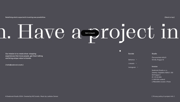 Seabrook Studio website 8