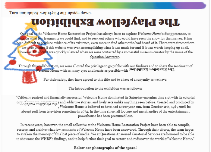 A screenshot from the now defunct old website using a different typeface selection. The headline uses . The type used for body text is not yet identified.