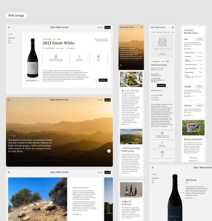 Ojai Mountain brand identity 4