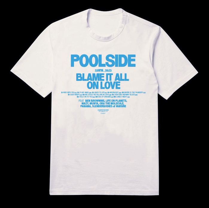 Poolside – Blame It All on Love album art, single covers, merchandise 8