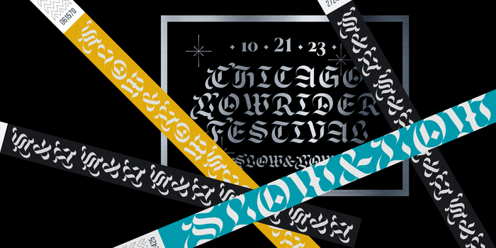 Slow &amp; Low: Chicago Lowrider Festival 2023 identity 5
