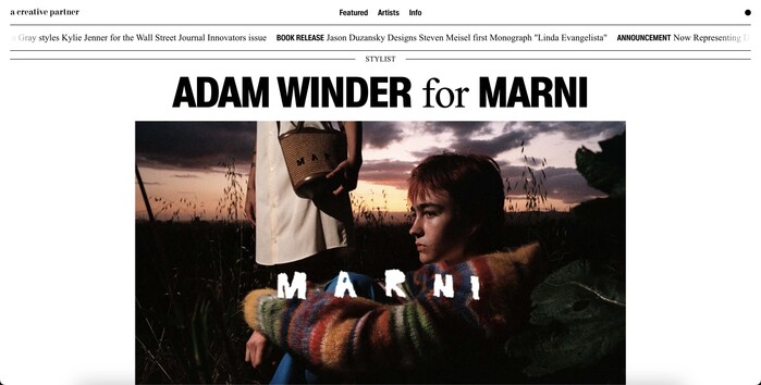 A Creative Partner website 8