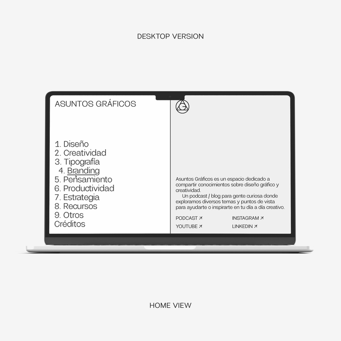 Asuntos Gráficos website 2