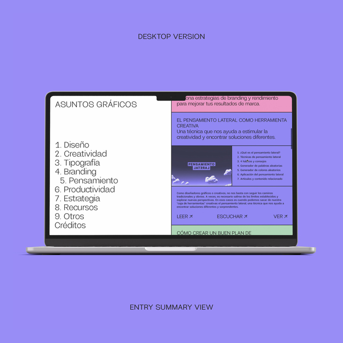 Asuntos Gráficos website 3