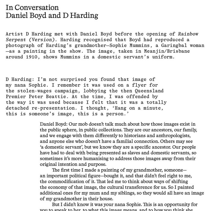 Daniel Boyd – Rainbow Serpent (Version) exhibition catalog 5