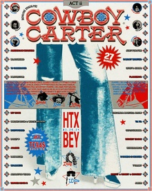 Beyoncé – <cite>Cowboy Carter</cite> album release poster