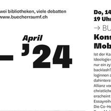 bücherraum f programs and flyers