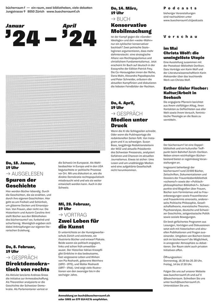 bücherraum f programs and flyers 1